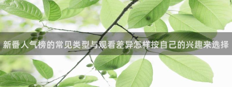 YY漫画连载排行榜:新番人气榜的常见类型与观看差异怎样按自己的兴趣来选择配图